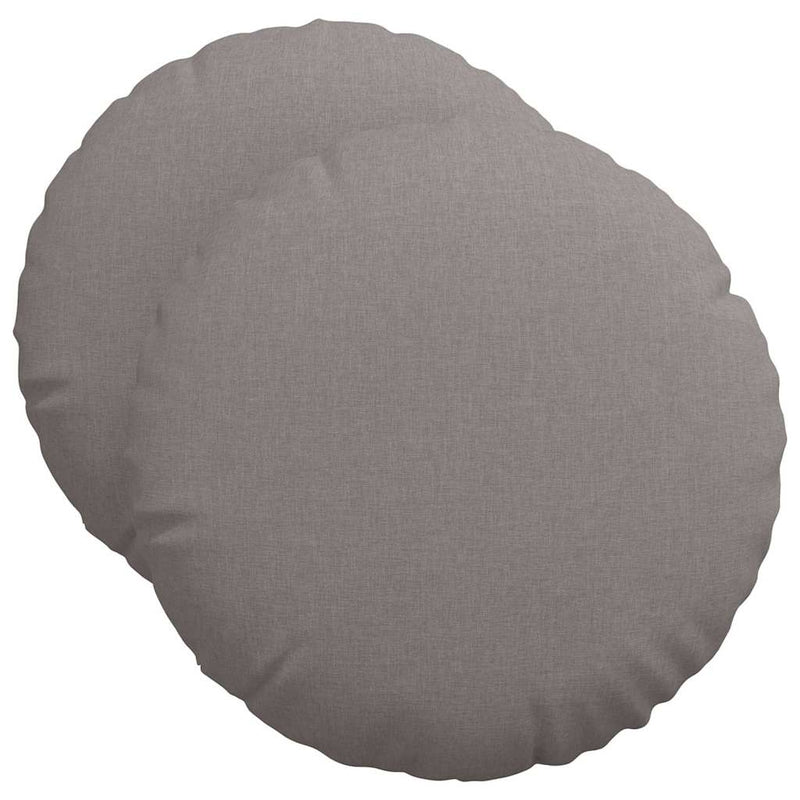 Load image into Gallery viewer, Vidaxl zitkussens 2 pcs taupe ø50 x 19 cm stof