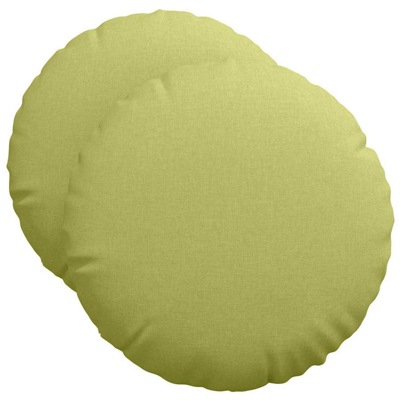 Load image into Gallery viewer, Vidaxl zitkussens 2 pcs lichtgroen ø50 x 19 cm stof