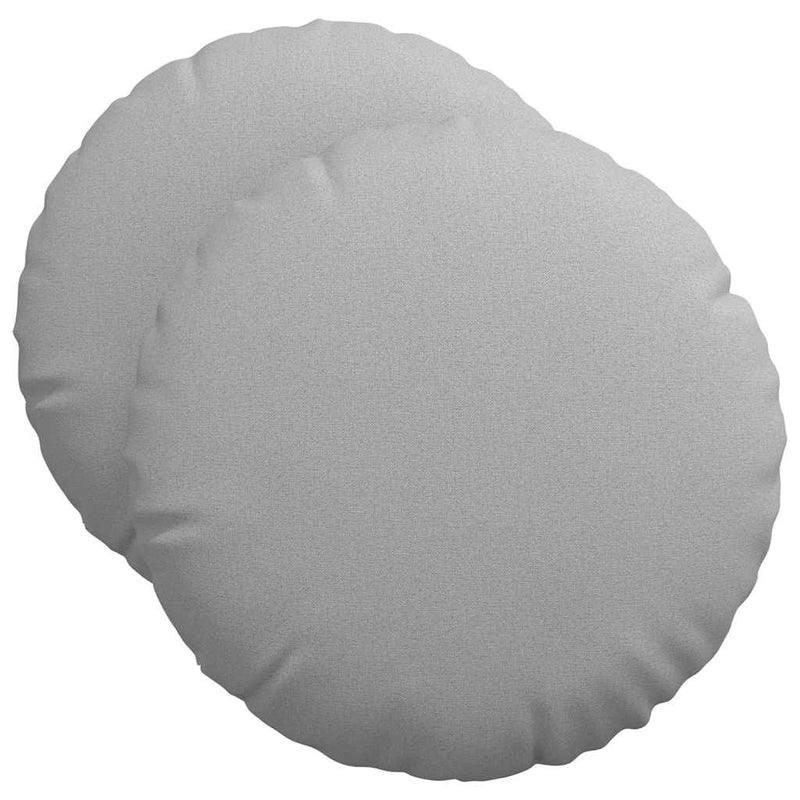 Load image into Gallery viewer, Vidaxl zitkussens 2 pcs wolkengrijs ø50 x 19 cm stof