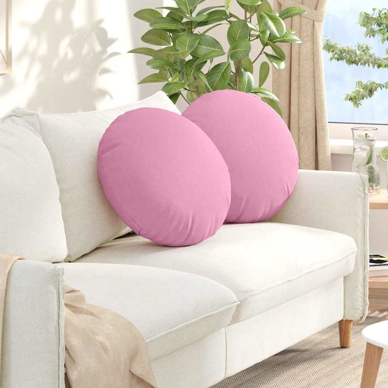 Load image into Gallery viewer, Vidaxl zitkussens 2 pcs roze ø50 x 19 cm stof