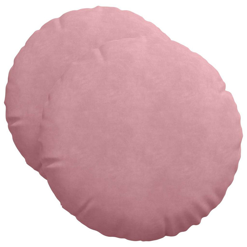 Load image into Gallery viewer, Vidaxl zitkussens 2 stuks roze ø 40 x 13 cm fluweel