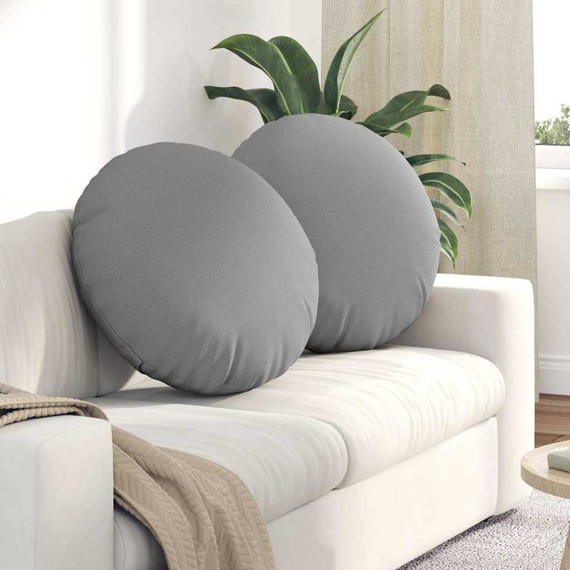 Load image into Gallery viewer, Vidaxl zitkussens 2 pcs wolkengrijs ø80 x 29 cm stof