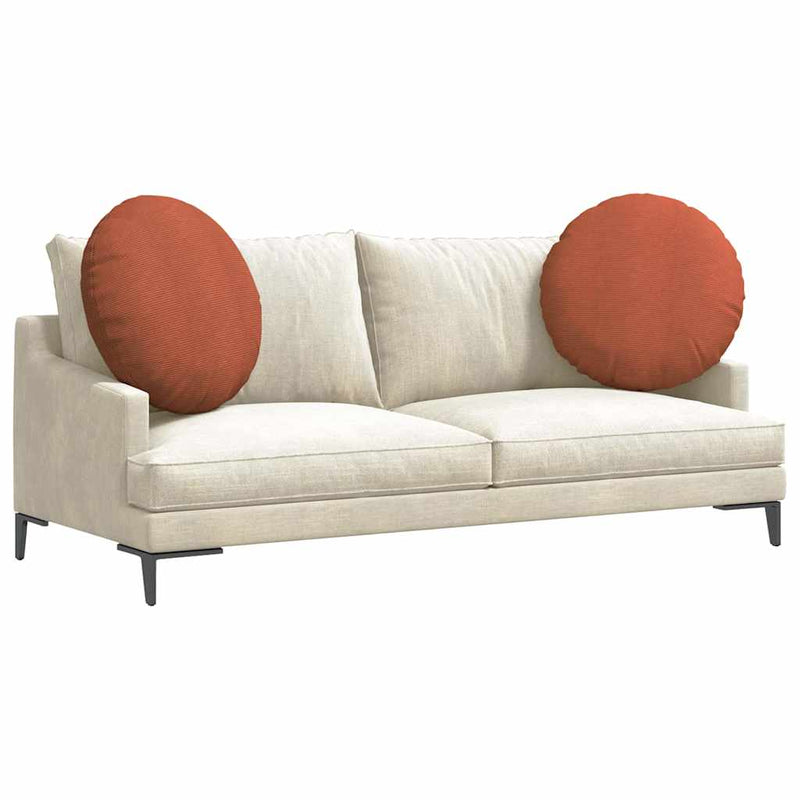 Load image into Gallery viewer, Vidaxl zitkussens 2 pcs rood-oranje ø 80 cm katoen stof