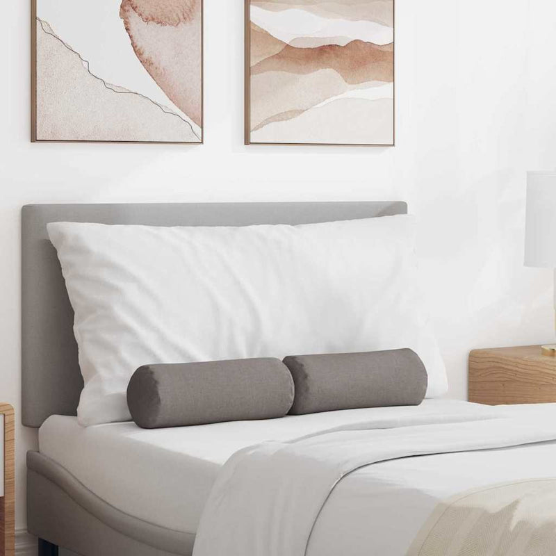 Load image into Gallery viewer, Vidaxl bolster kussens 2 stuks taupe ø 15 x 40 cm stof