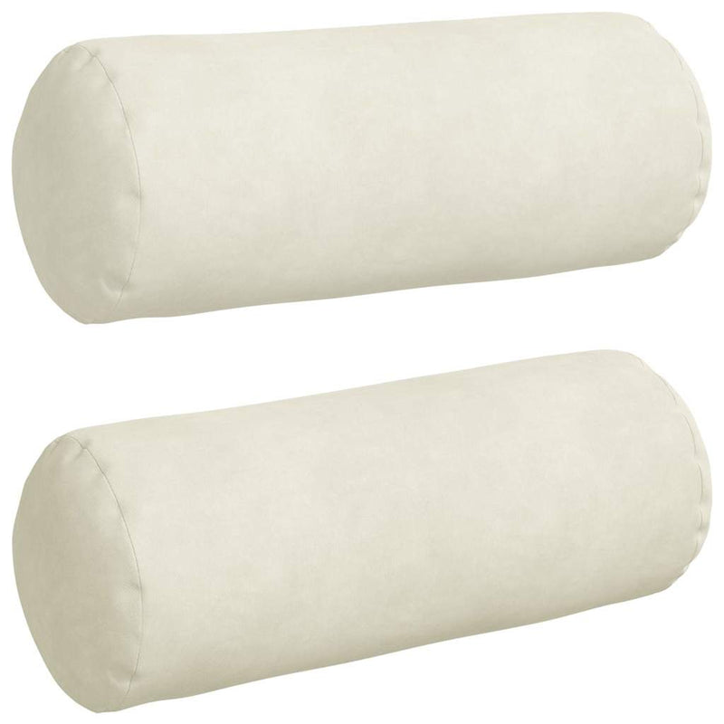 Load image into Gallery viewer, Vidaxl bolster kussens 2 stuks crème ø 15 x 40 cm cordstof
