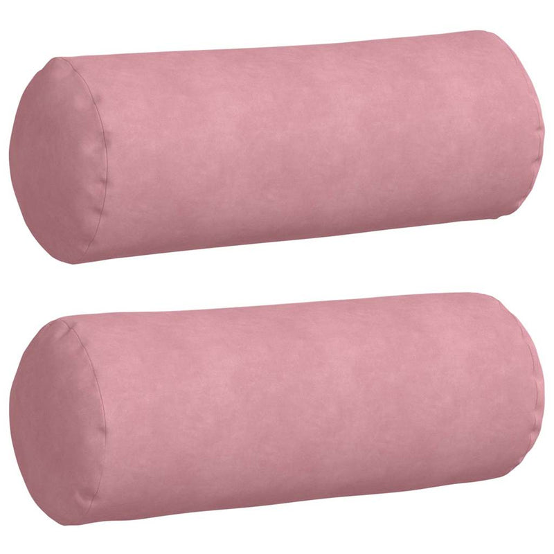 Load image into Gallery viewer, Vidaxl bolster kussens 2 stuks roze ø 25 x 70 cm cordstof