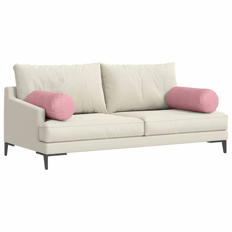 Load image into Gallery viewer, Vidaxl bolster kussens 2 stuks roze ø 25 x 70 cm cordstof