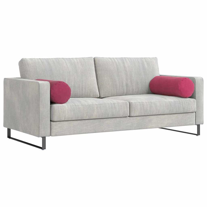 Load image into Gallery viewer, Vidaxl bolster kussens 2 stuks wijnrood ø 25 x 70 cm cordstof