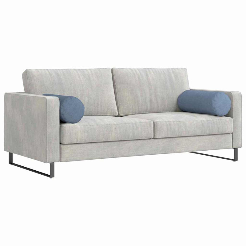 Load image into Gallery viewer, Vidaxl bolster kussens 2 stuks blauw ø 25 x 70 cm cordstof