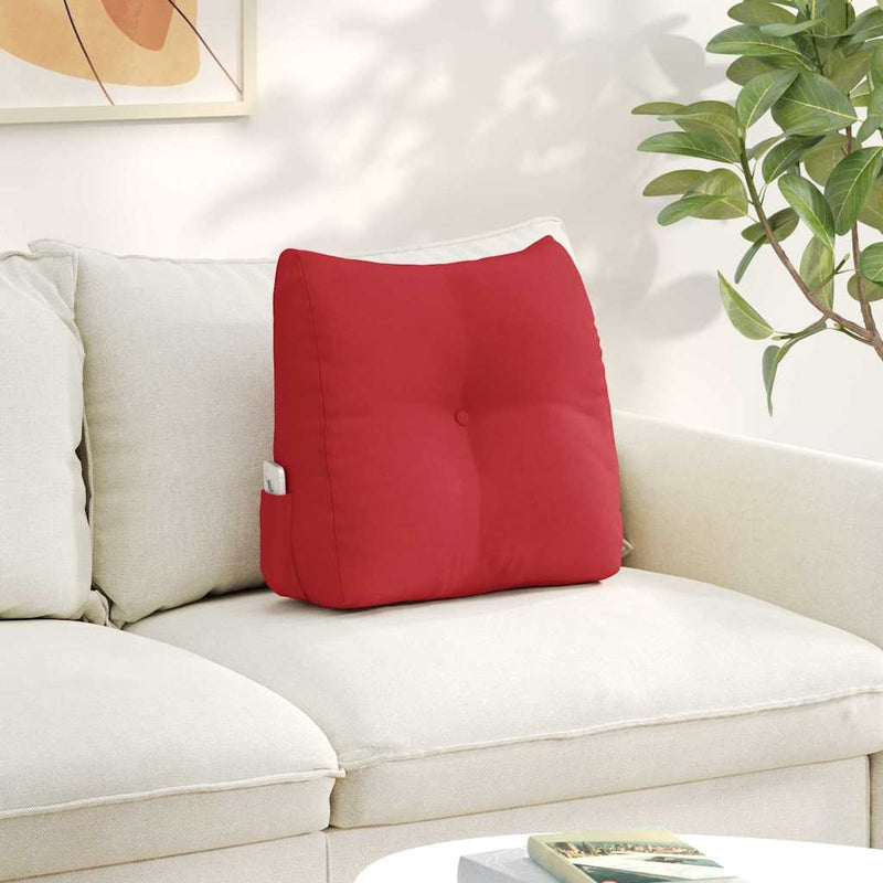 Load image into Gallery viewer, Vidaxl rugkussen rood 45 x 24 x 50 cm stof