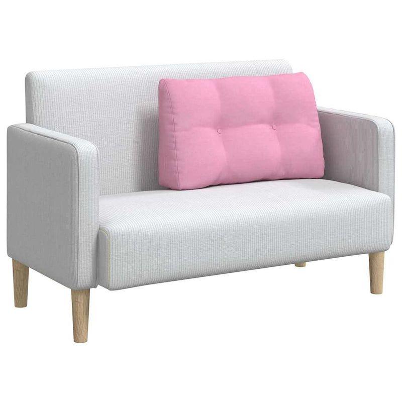 Load image into Gallery viewer, Vidaxl rugkussen roze 80 x 24 x 50 cm stof