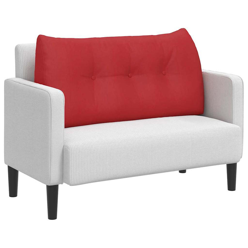 Load image into Gallery viewer, Vidaxl rugkussen rood 100 x 24 x 50 cm stof