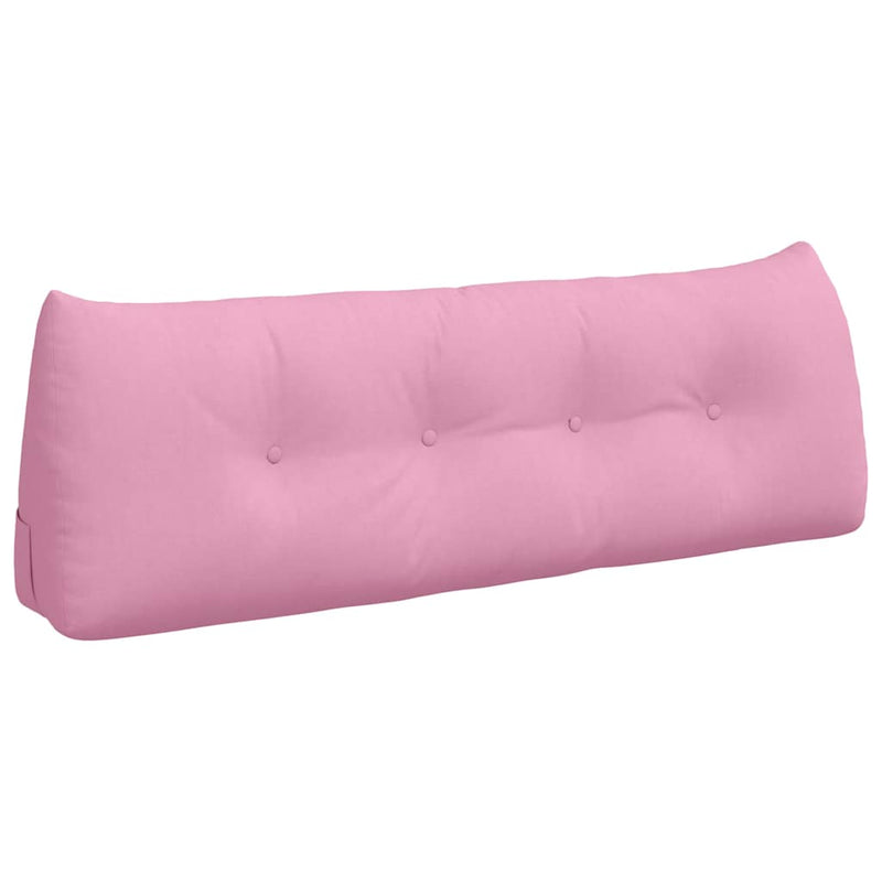 Load image into Gallery viewer, Vidaxl rugkussen roze 140 x 24 x 50 cm stof