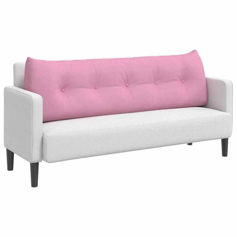 Load image into Gallery viewer, Vidaxl rugkussen roze 160 x 24 x 50 cm stof