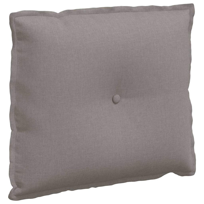 Load image into Gallery viewer, Vidaxl rugkussen taupe 60 x 19 x 50 cm stof