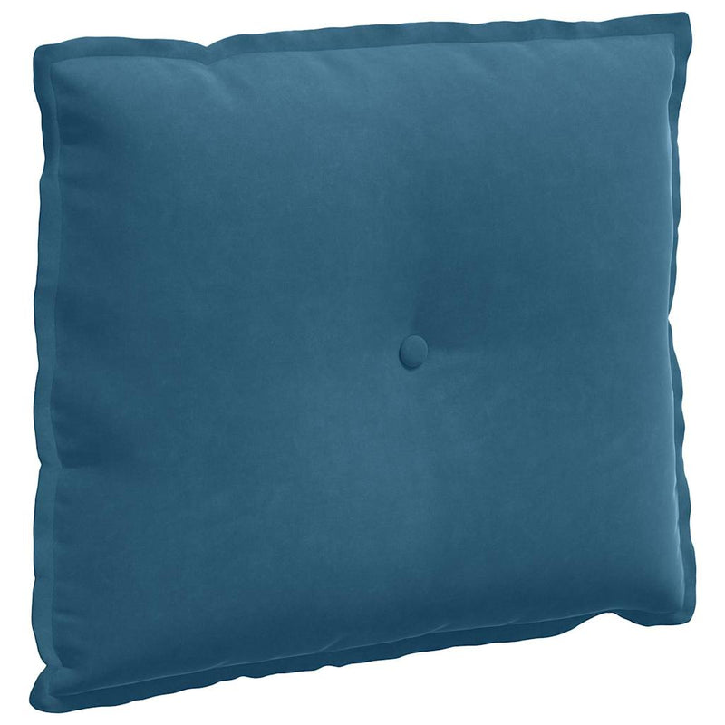 Load image into Gallery viewer, Vidaxl rugkussen blauw 60 x 50 cm cordstof