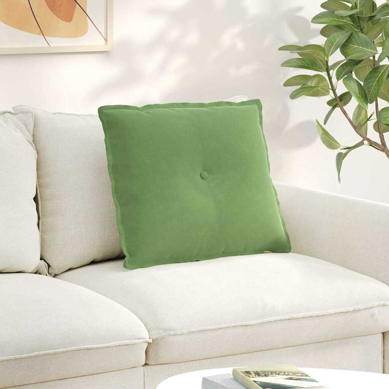 Load image into Gallery viewer, Vidaxl rugkussen lichtgroen 60 x 50 cm cordstof