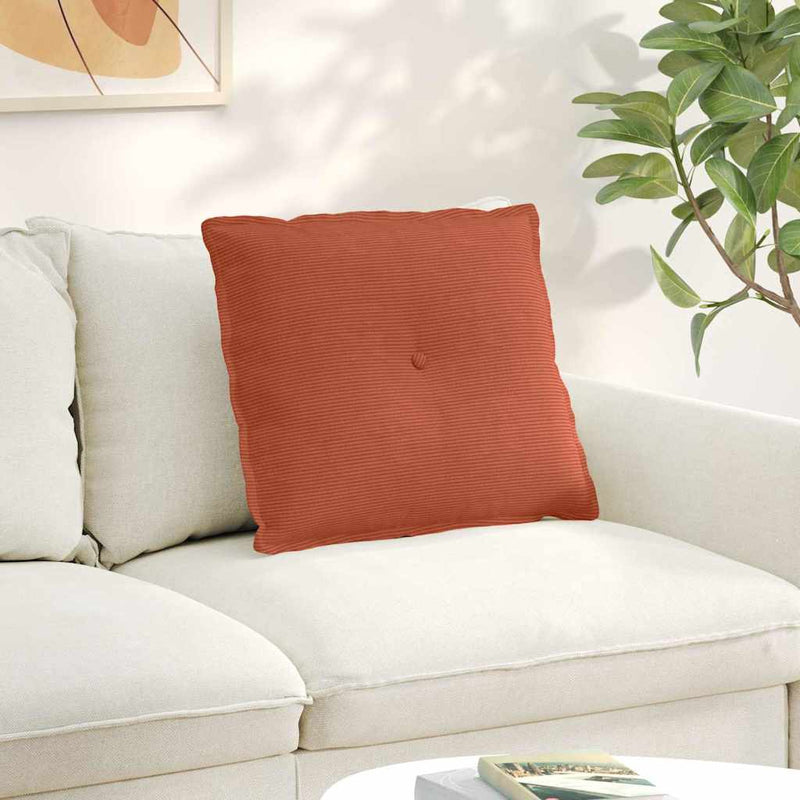 Load image into Gallery viewer, Vidaxl rugkussen rood-oranje 60 x 50 cm cordstof