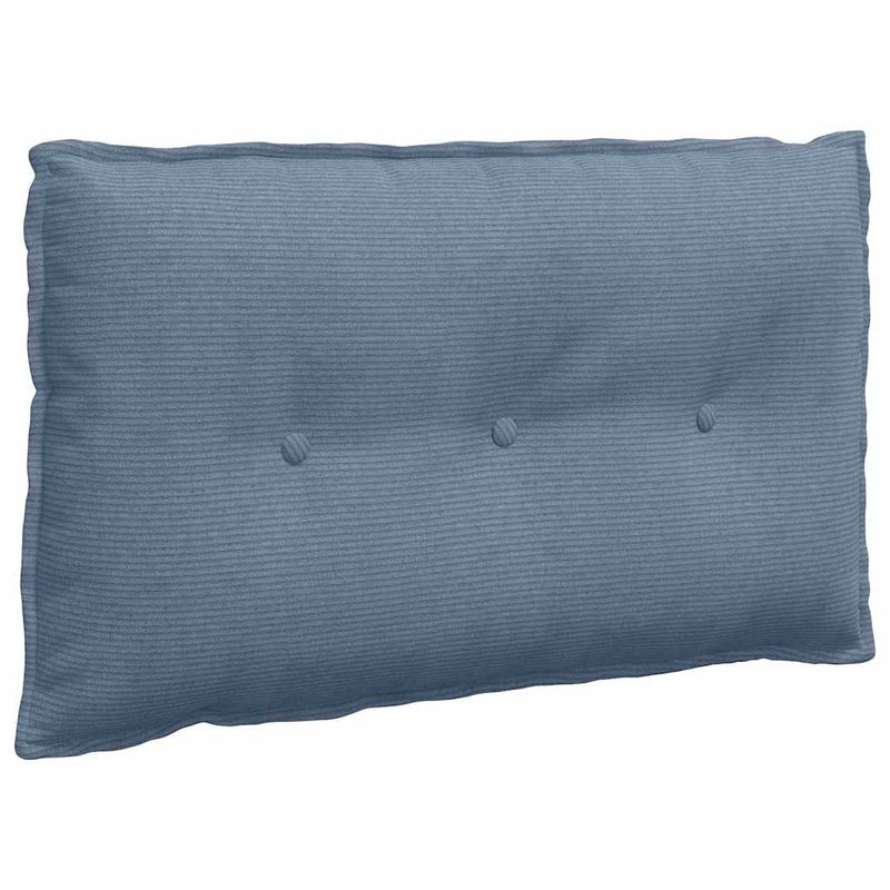 Load image into Gallery viewer, Vidaxl rugkussen blauw 80 x 50 cm cordstof