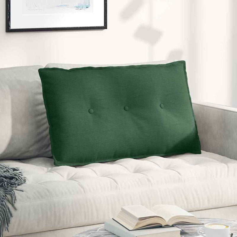 Load image into Gallery viewer, Vidaxl rugkussen jungle groen 80 x 50 cm cordstof