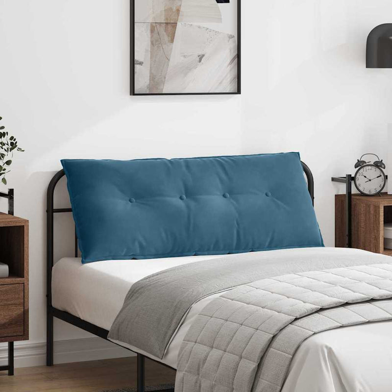 Load image into Gallery viewer, Vidaxl rugkussen blauw 120 x 50 cm cordstof
