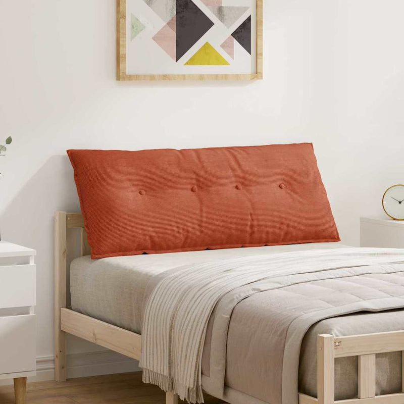 Load image into Gallery viewer, Vidaxl rugkussen rood-oranje 120 x 50 cm cordstof