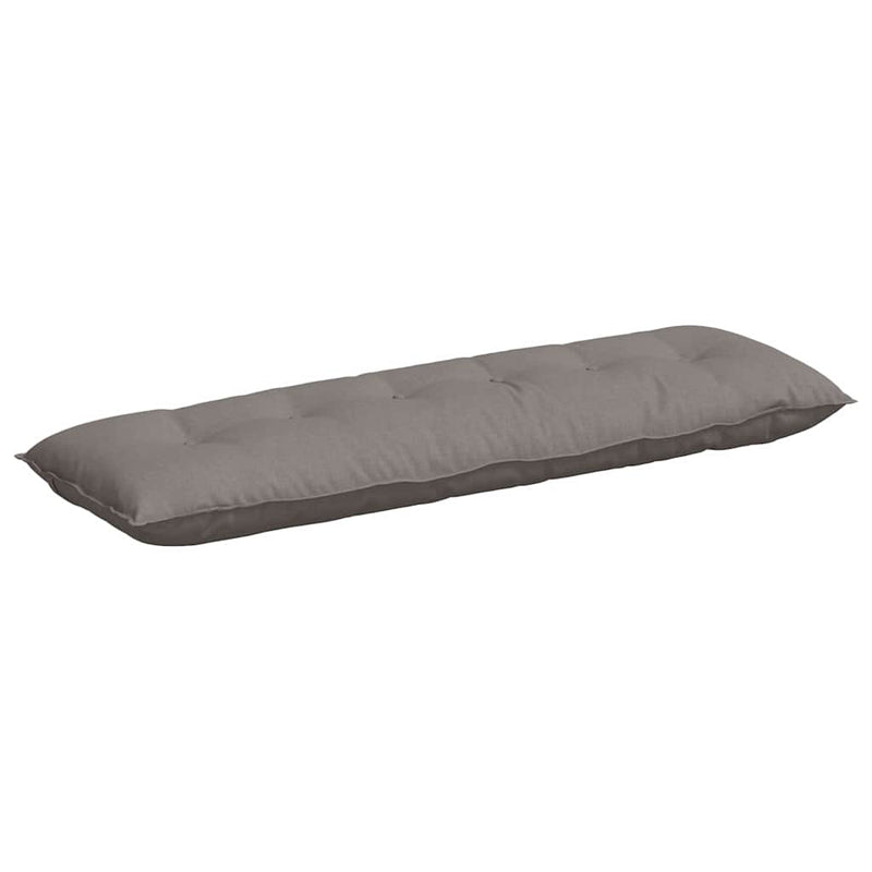 Load image into Gallery viewer, Vidaxl rugkussen taupe 160 x 19 x 50 cm stof