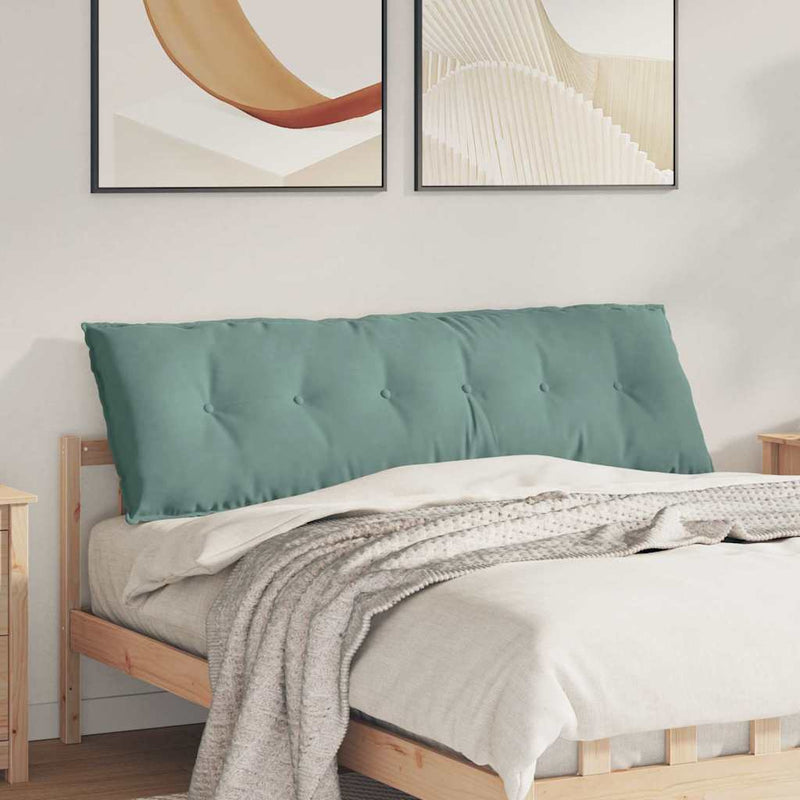 Load image into Gallery viewer, Vidaxl rugkussen zeegroen 160 x 50 cm cordstof