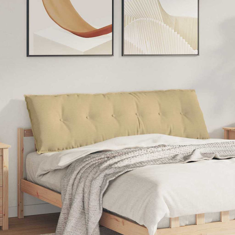 Load image into Gallery viewer, Vidaxl rugkussen grijs groen 160 x 50 cm cordstof