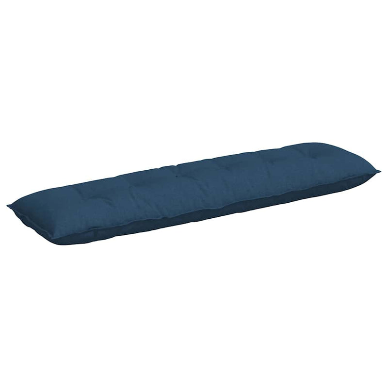 Load image into Gallery viewer, Vidaxl rugkussen blauw 180 x 19 x 50 cm stof