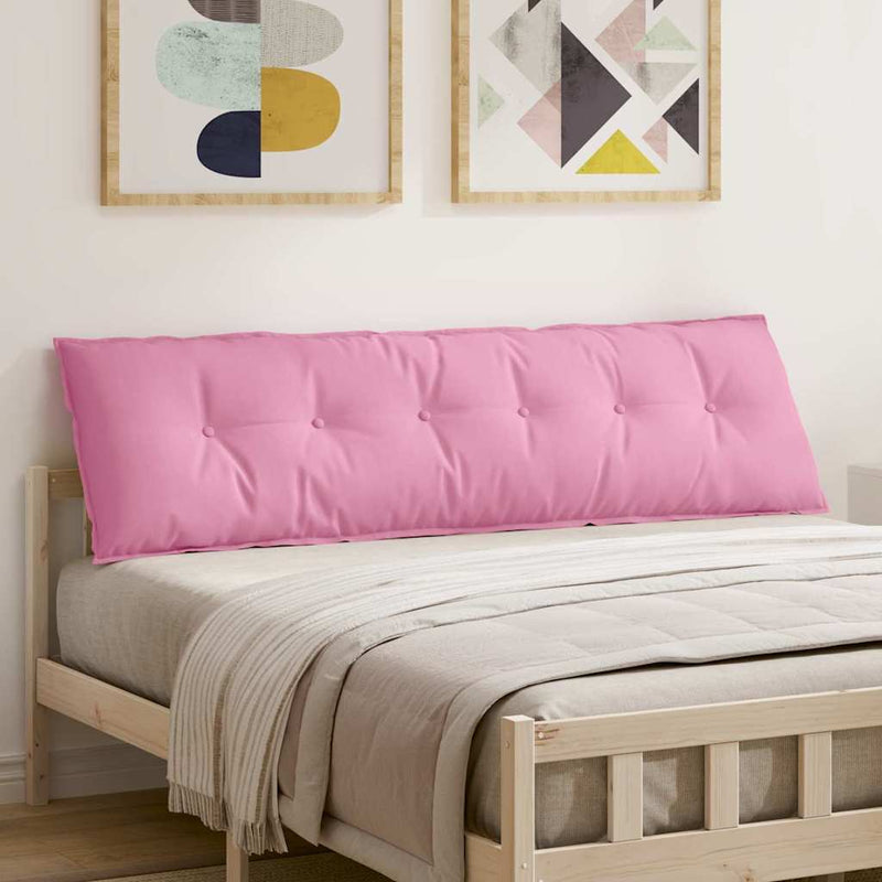 Load image into Gallery viewer, Vidaxl rugkussen roze 180 x 19 x 50 cm stof