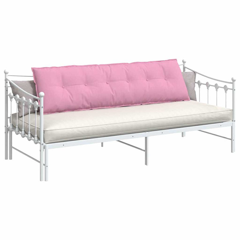 Load image into Gallery viewer, Vidaxl rugkussen roze 180 x 19 x 50 cm stof