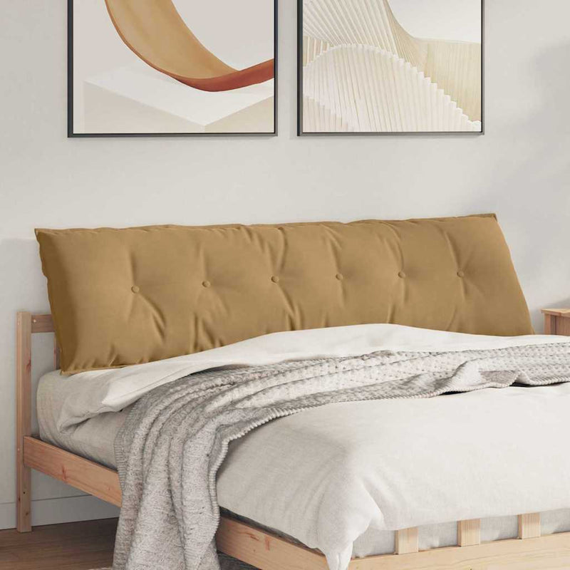 Load image into Gallery viewer, Vidaxl rugkussen bruin 180 x 50 cm cordstof