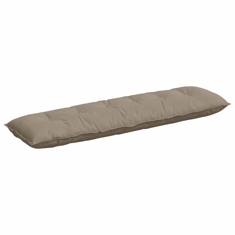 Load image into Gallery viewer, Vidaxl rugkussen taupe 180 x 50 cm microvezel stof