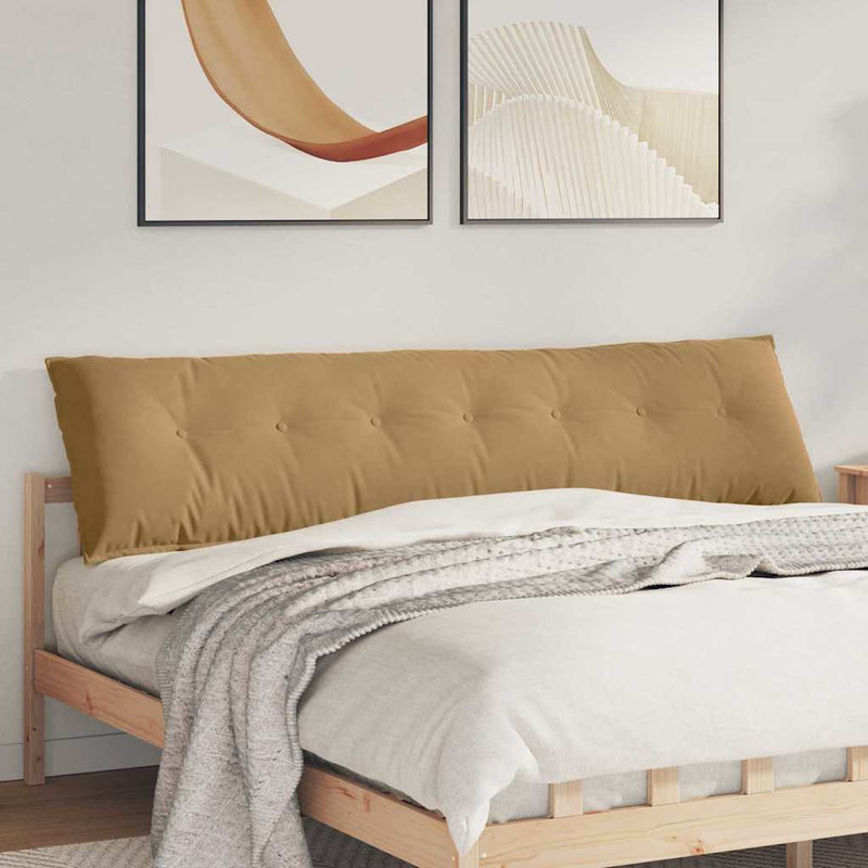 Load image into Gallery viewer, Vidaxl rugkussen bruin 200 x 50 cm cordstof
