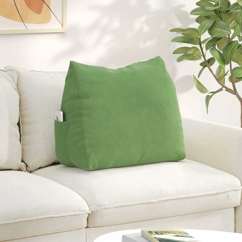Load image into Gallery viewer, Vidaxl rugkussen lichtgroen 60 x 20 x 50 cm cordstof