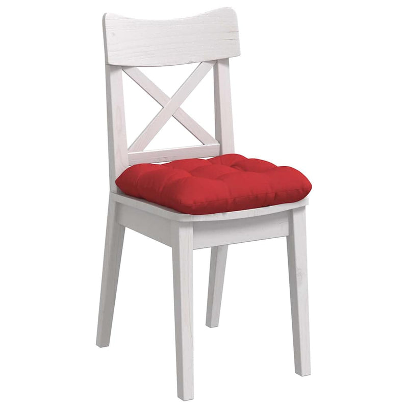Load image into Gallery viewer, Vidaxl zitkussens 4 pcs rood 40 x 40 x 12 cm stof