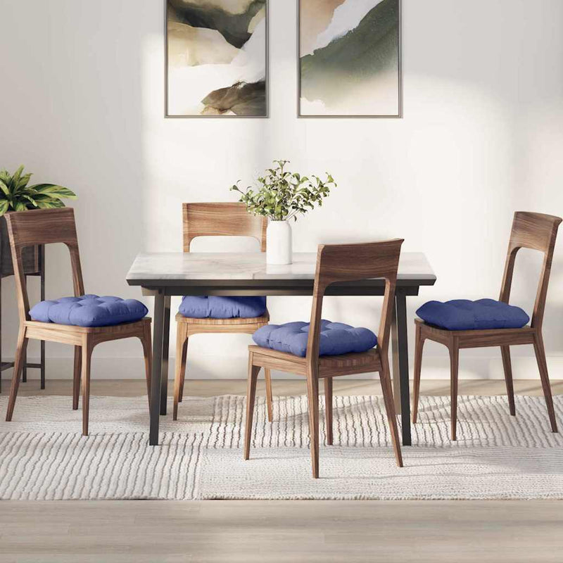 Load image into Gallery viewer, Vidaxl zitkussens 4 pcs jeans blauw 45 x 45 x 12 cm stof
