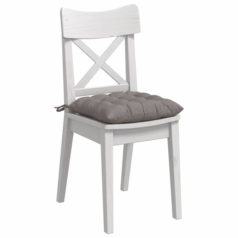 Load image into Gallery viewer, Vidaxl zitkussens 4 pcs taupe 40 x 40 x 6 cm stof