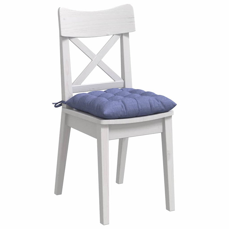Load image into Gallery viewer, Vidaxl zitkussens 4 pcs jeans blauw 40 x 40 x 6 cm stof