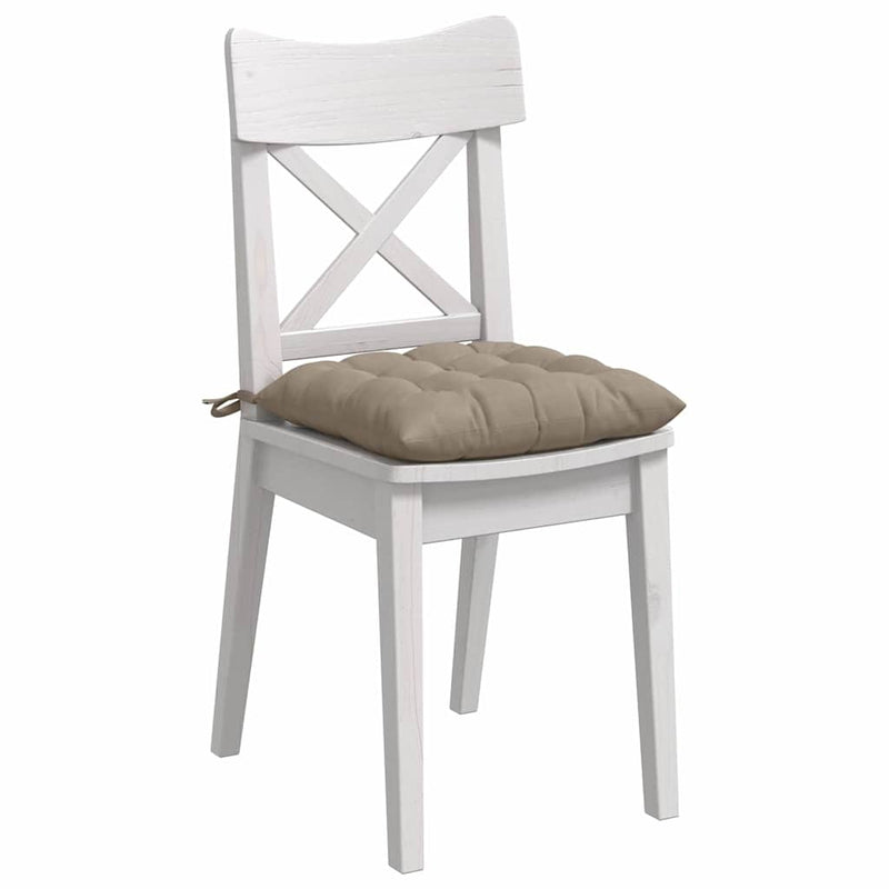Load image into Gallery viewer, Vidaxl zitkussens 4 stuks taupe 40 x 40 x 6 cm microfibre