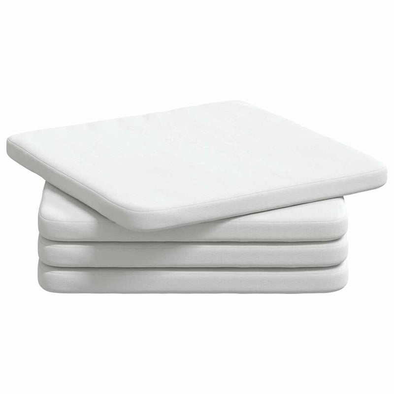 Load image into Gallery viewer, Vidaxl zitkussens 4 stuks wit 40 x 40 x 3 cm stof