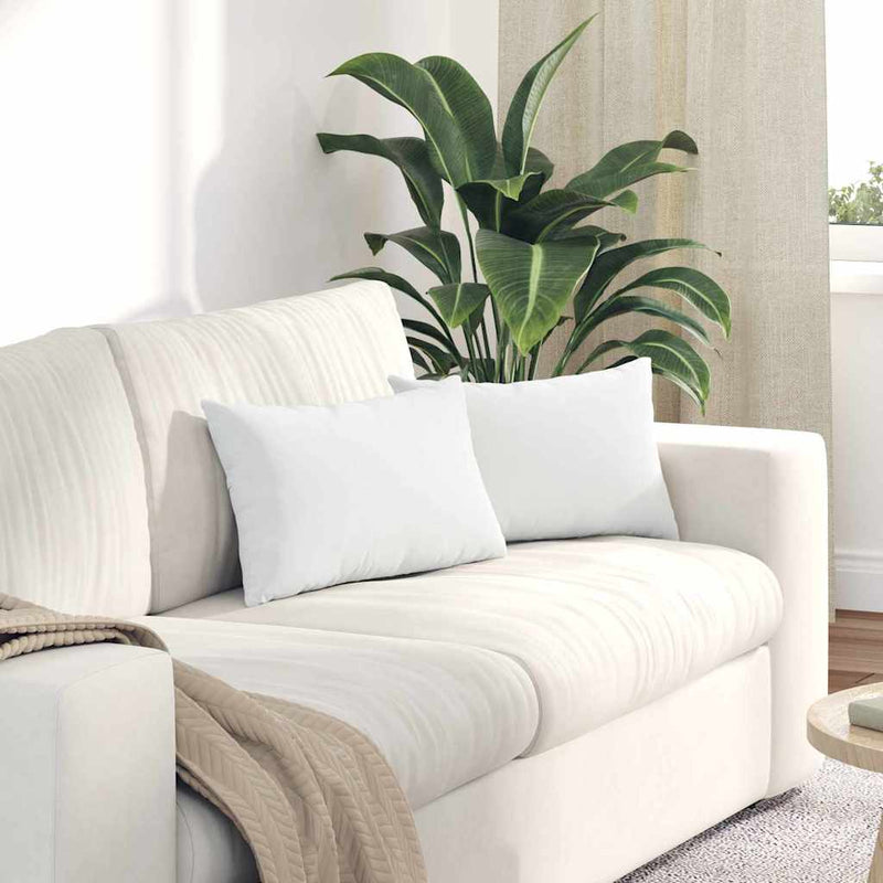 Load image into Gallery viewer, Vidaxl sofa kussens 2 pcs wit 50 x 30 cm stof