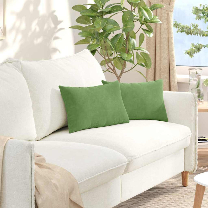 Load image into Gallery viewer, Vidaxl sofa kussens 2 stuks lichtgroen 50 x 30 cm cordstof