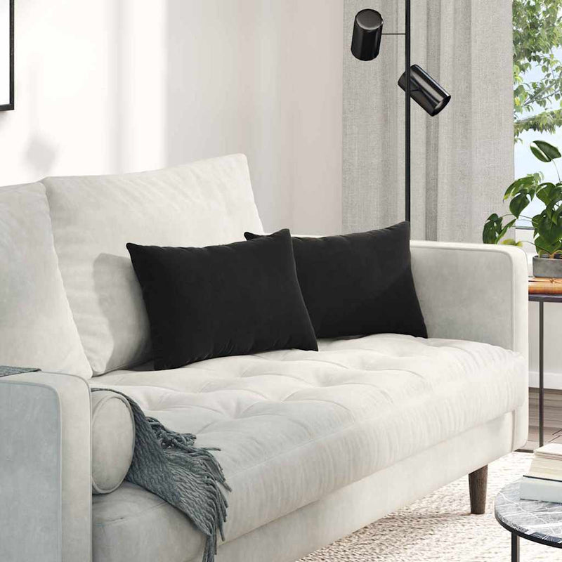 Load image into Gallery viewer, Vidaxl sofa kussens 2 stuks zwart 50 x 30 cm cordstof