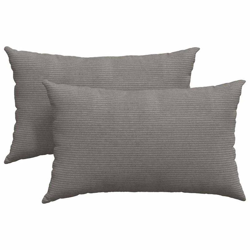 Load image into Gallery viewer, Vidaxl sofa kussens 2 stuks lichtgrijs 50 x 30 cm cordstof