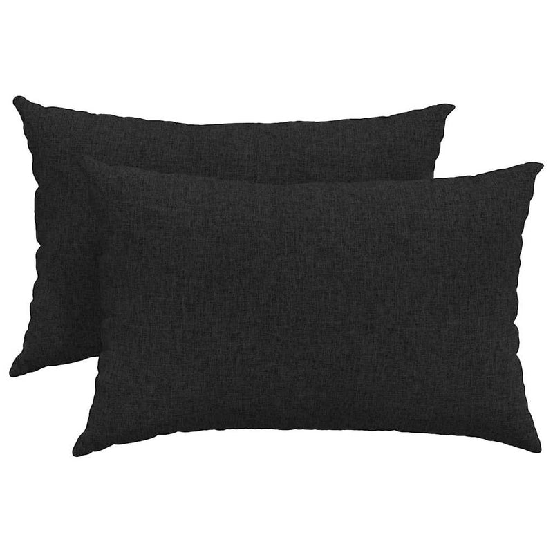 Load image into Gallery viewer, Vidaxl sofa kussens 2 pcs zwart 60 x 40 cm stof