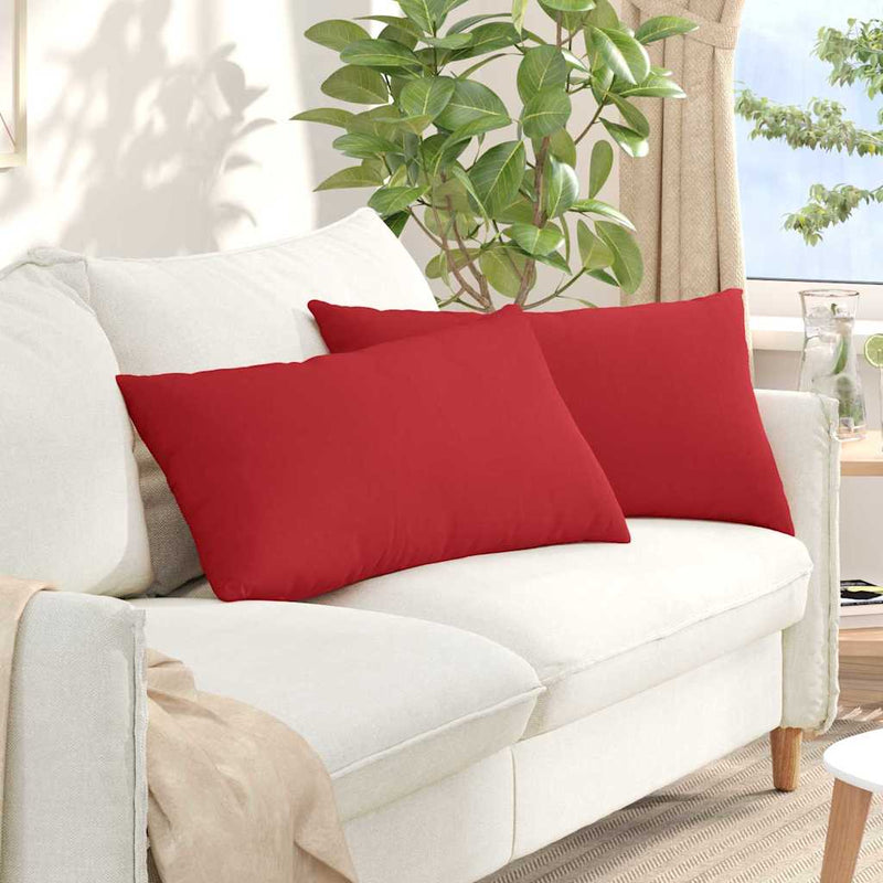 Load image into Gallery viewer, Vidaxl sofa kussens 2 pcs rood 80 x 40 cm stof