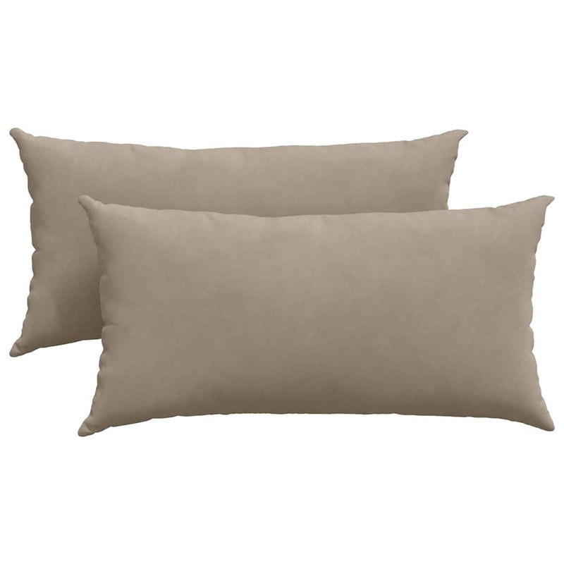 Load image into Gallery viewer, Vidaxl sofa kussens 2 stuks taupe 80 x 40 cm stof