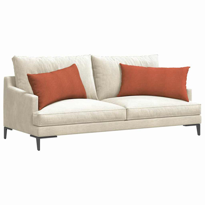 Load image into Gallery viewer, Vidaxl sofa kussens 2 stuks rood-oranje 80 x 40 cm cordstof